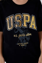 U.S. Polo Assn Kız Çocuk Siyah Pijama Takım