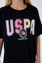 U.S. Polo Assn Kız Çocuk Siyah Tayt Takım
