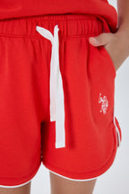 U.S. Polo Assn Kız Çocuk Turuncu Şort Takım