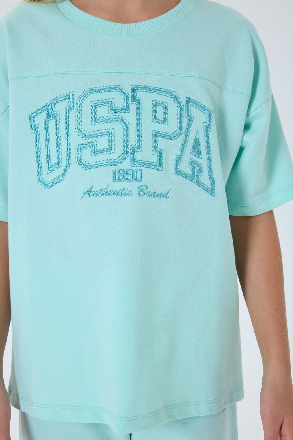 U.S. Polo Assn Kız Çocuk Yeşil Bermuda Takım