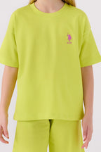 U.s. Polo Assn Kız Çocuk Yeşil Bermuda Takım