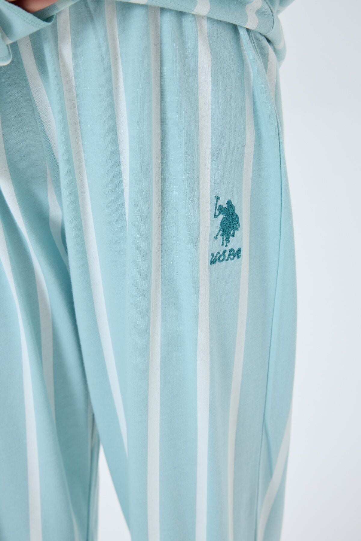 U.S. Polo Assn Kız Çocuk Yeşil Gömlek Pijama