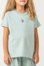 U.S. Polo Assn Kız Çocuk Yeşil Pijama Takım