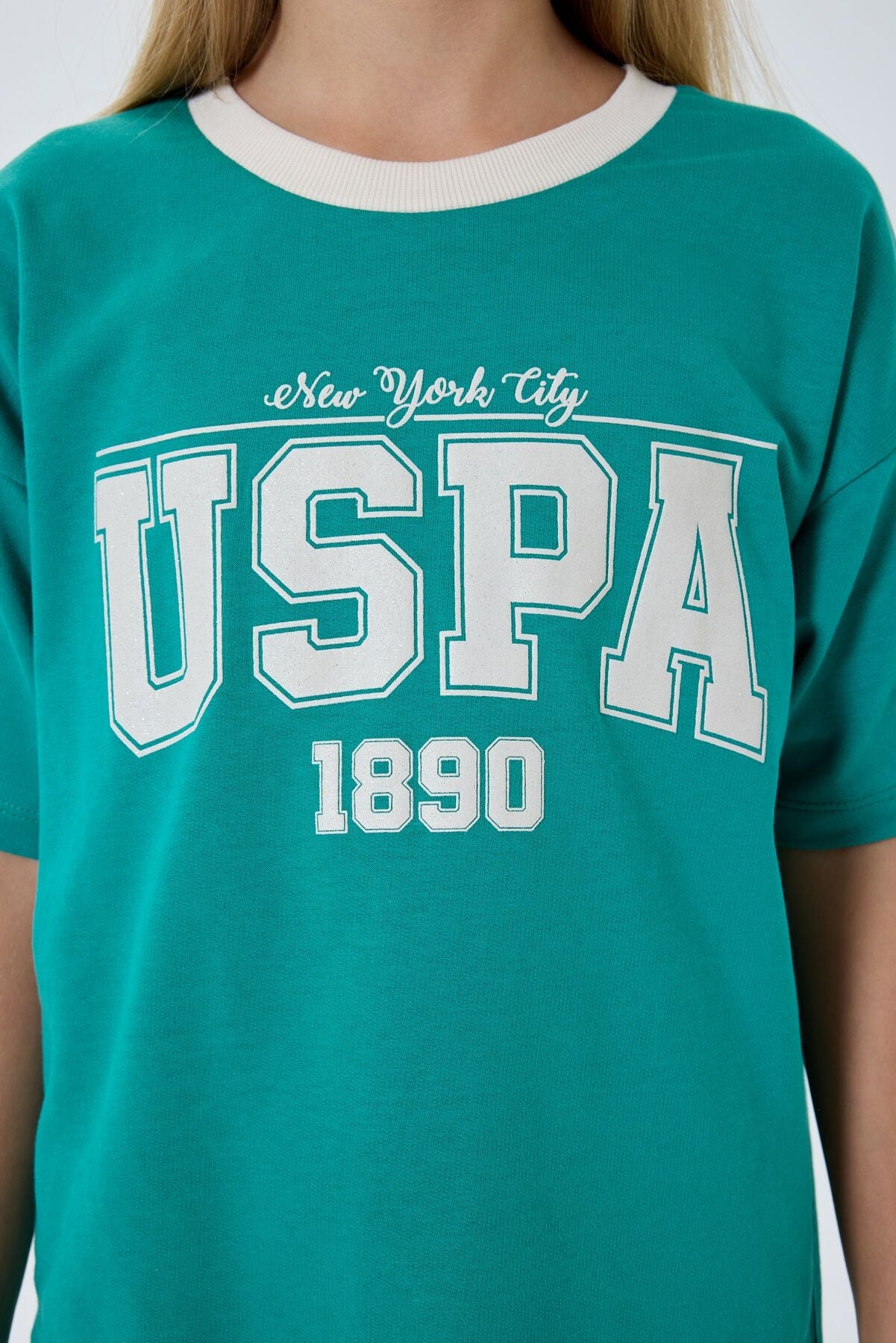 U.S. Polo Assn Kız Çocuk Yeşil Şort Takım