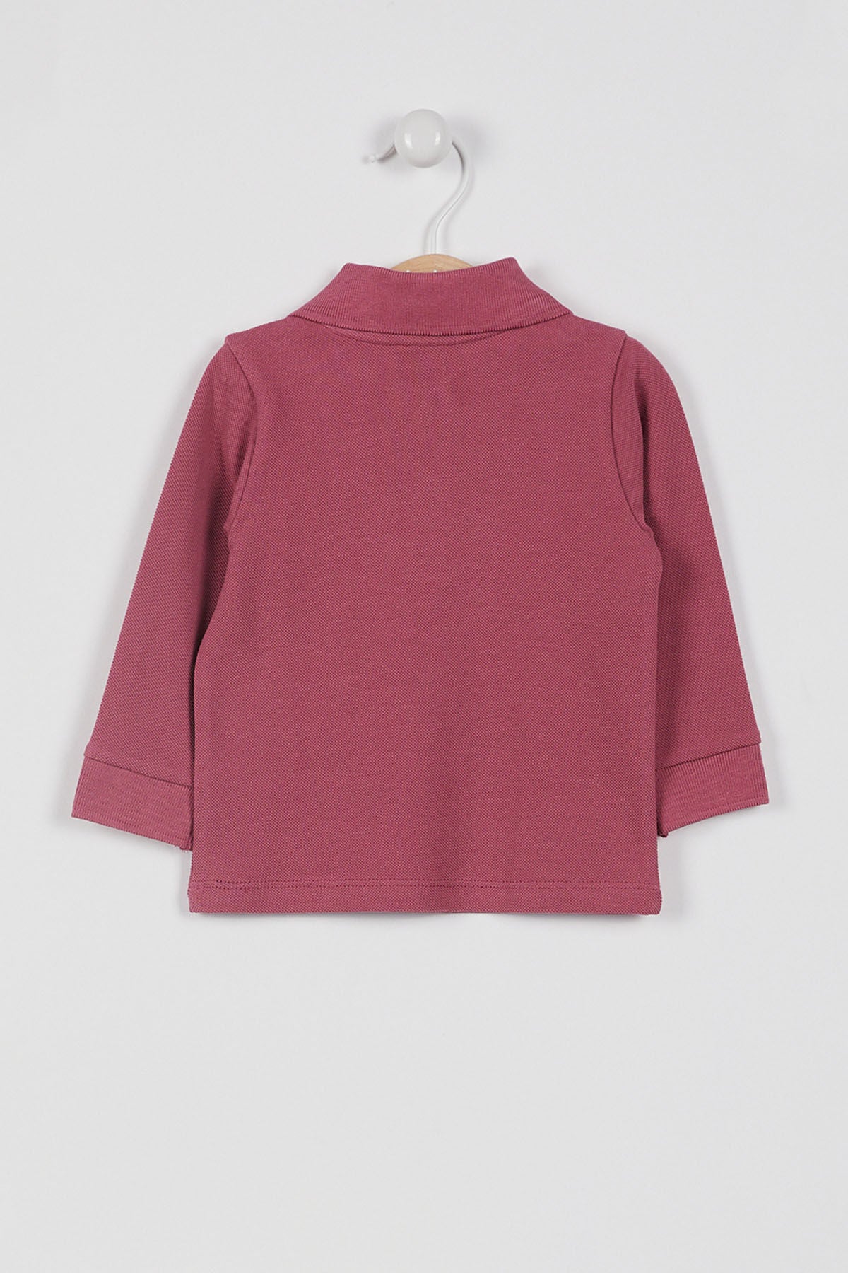 U.S. Polo Assn. Kız Bebek Polo Yaka Baskısız Kışlık Regular Fit Bordo T-Shirt USB994-B-V5 Ürün ikincil görseli