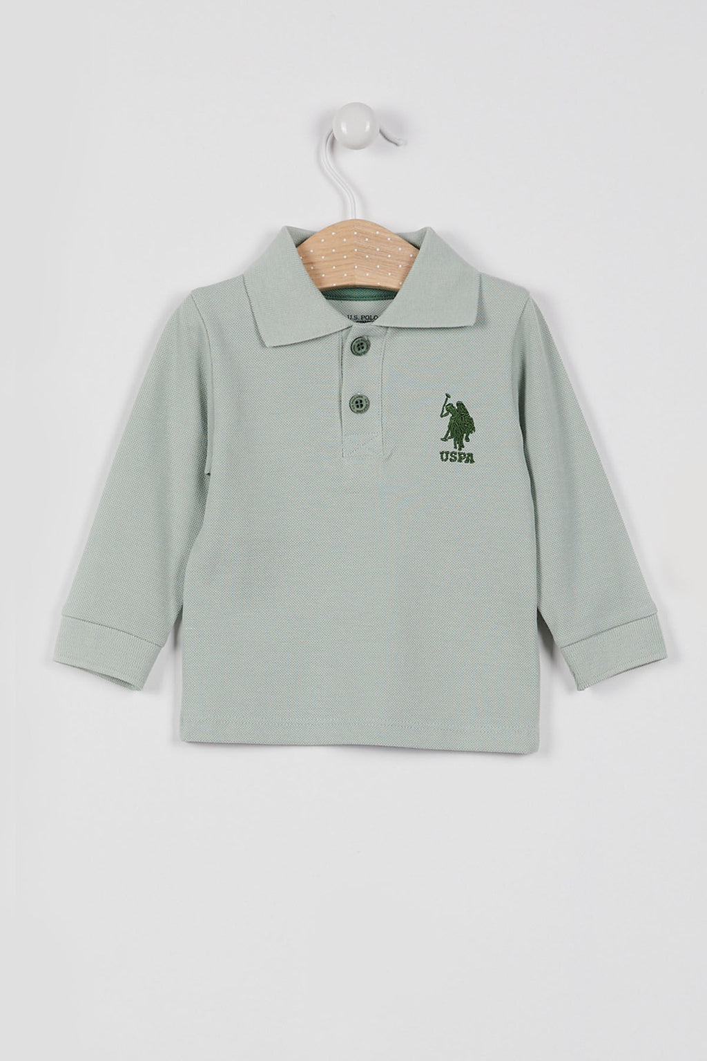 Lisanslı Classic Haki Erkek Bebek Uzun Yakalı Sweatshirt
