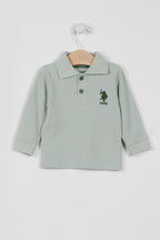 Lisanslı Classic Haki Erkek Bebek Uzun Yakalı Sweatshirt