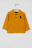 U.S. Polo Assn. Erkek Bebek Polo Yaka Baskısız Kışlık Regular Fit Sarı T-Shirt USB998-B-V9