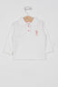 U.S. Polo Assn. Kız Bebek Polo Yaka Baskısız Kışlık Regular Fit Krem T-Shirt USB994-B-V7