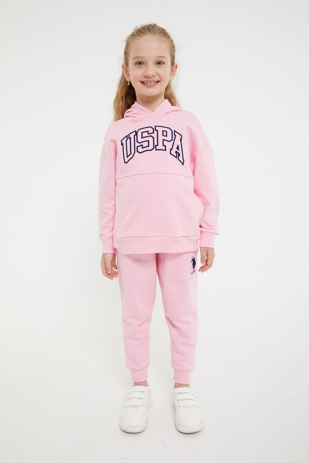 U.s. Polo Assn Lisanslı Klasik Şeker Pembe Kız Çocuk Eşofman Takım