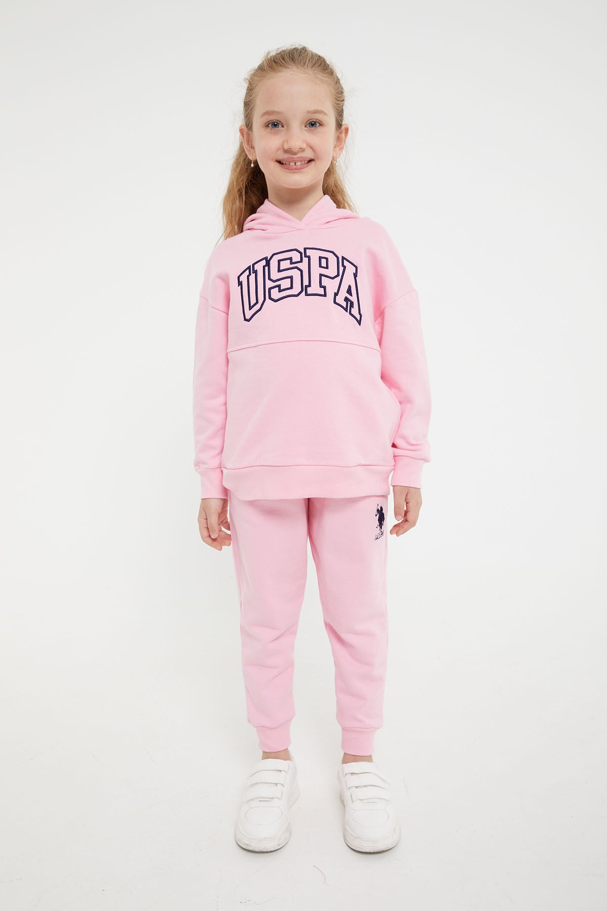 U.s. Polo Assn Lisanslı Klasik Şeker Pembe Kız Çocuk Eşofman Takım