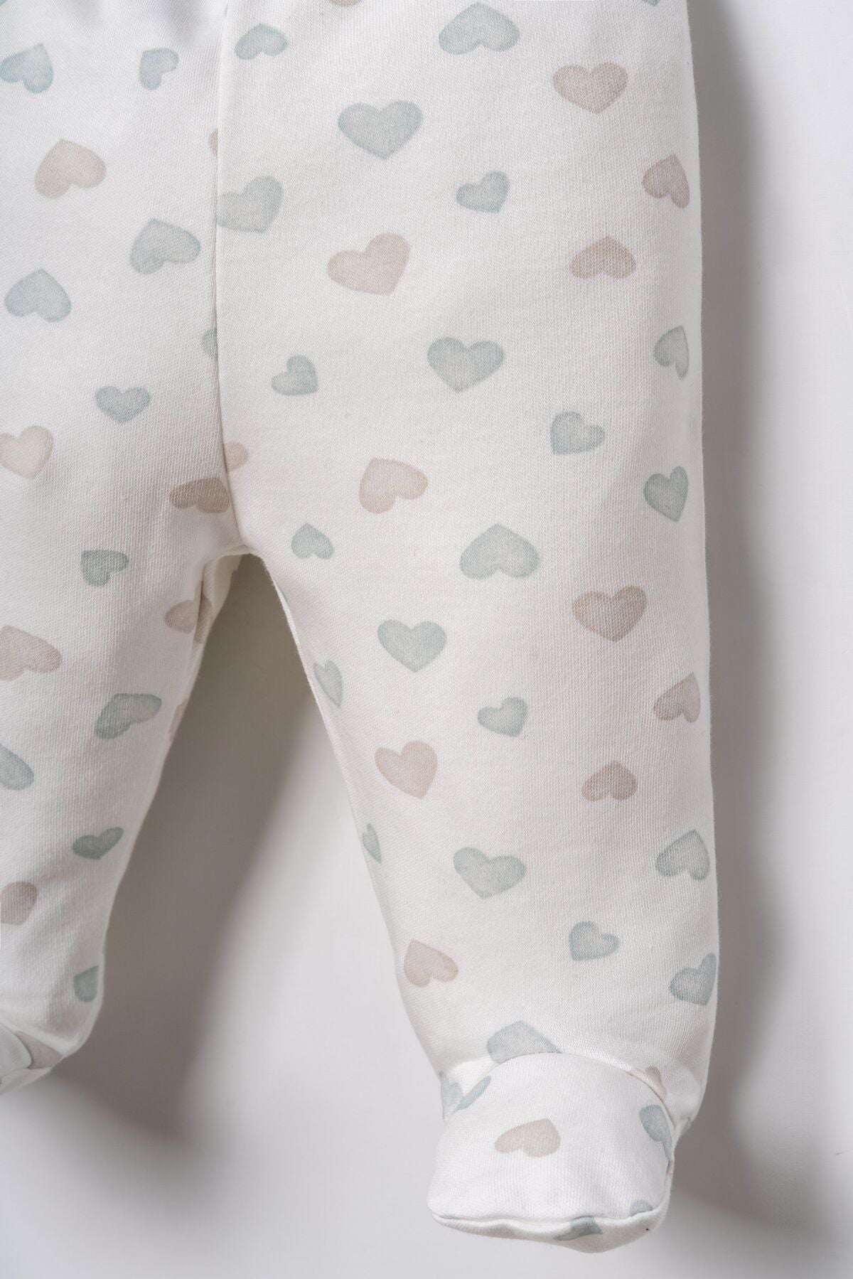 U.S. Polo Assn. Nakışlı Kız Bebek Cute Hearts Beyaz Hastane Çıkışı 5’Li Set USB3201-C-V1