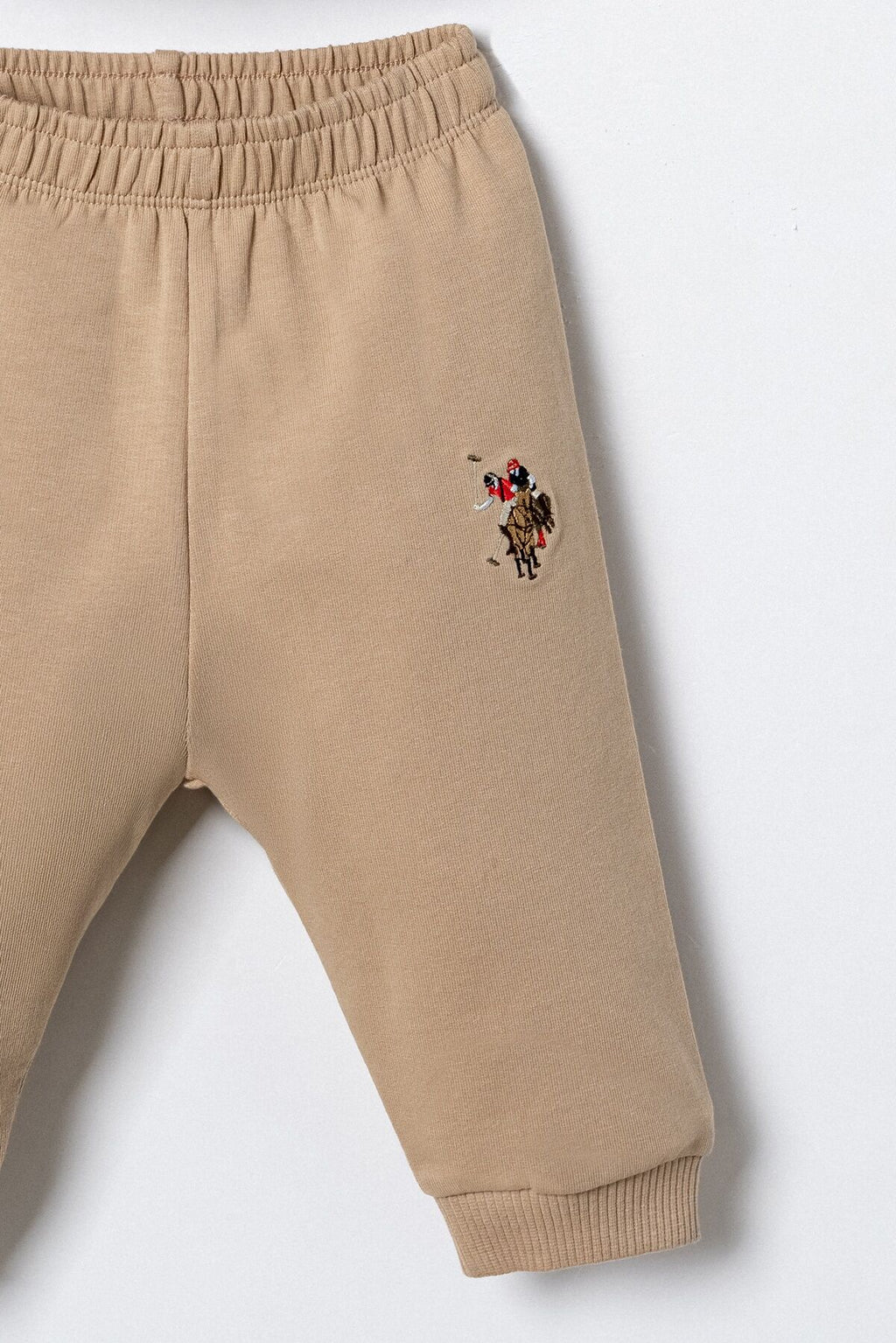 U.S. Polo Assn. Nakışlı Kız Bebek Kahverengi Uzun Kol Pijama Takım USB3213-C-V1