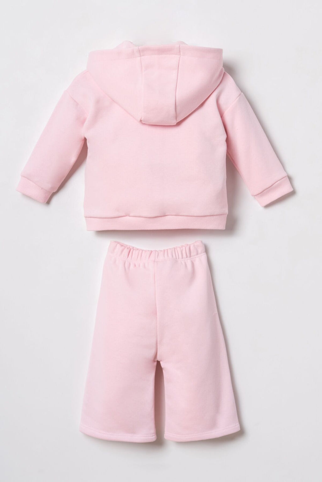 U.S. Polo Assn. Nakışlı Kız Bebek Pembe Uzun Kol Pijama Takım USB3246-C-V2