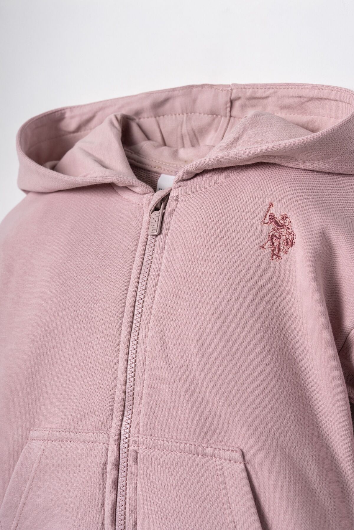 U.S. Polo Assn. Nakışlı Kız Bebek Pembe Uzun Kol Pijama Takım USB3246-C-V4 Ürün ikincil görseli