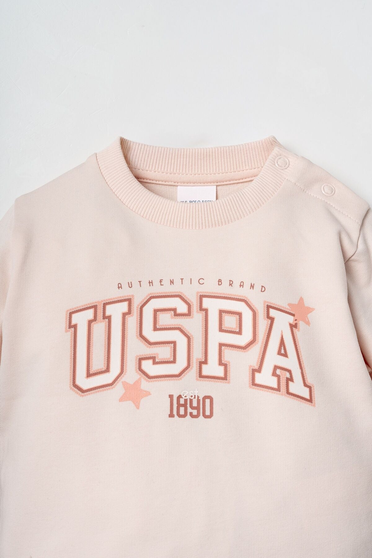 U.S. Polo Assn. Nakışlı Kız Bebek Turuncu Uzun Kol Pijama Takım USB3224-C-V1 Ürün ikincil görseli