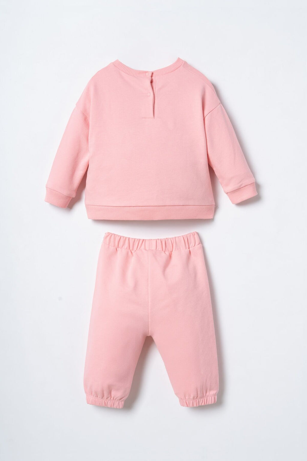 U.S. Polo Assn. Nakışlı Kız Bebek Turuncu Uzun Kol Pijama Takım USB3245-C-V1