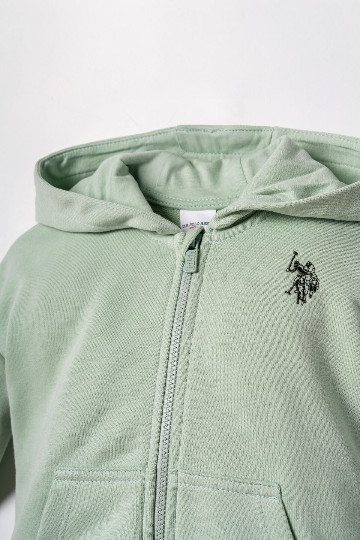 U.S. Polo Assn. Nakışlı Kız Bebek Yeşil Uzun Kol Pijama Takım USB3246-C-V1 Ürün ikincil görseli