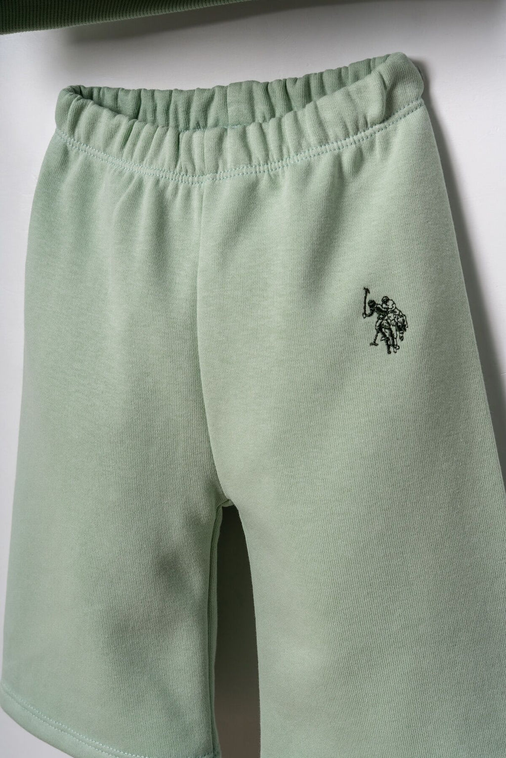 U.S. Polo Assn. Nakışlı Kız Bebek Yeşil Uzun Kol Pijama Takım USB3246-C-V1