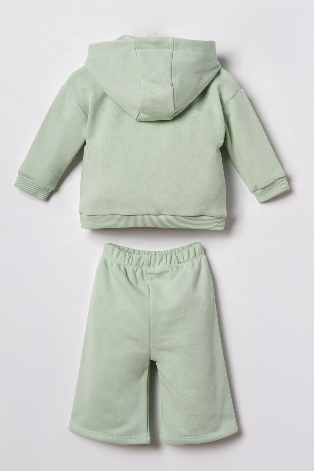 U.S. Polo Assn. Nakışlı Kız Bebek Yeşil Uzun Kol Pijama Takım USB3246-C-V1