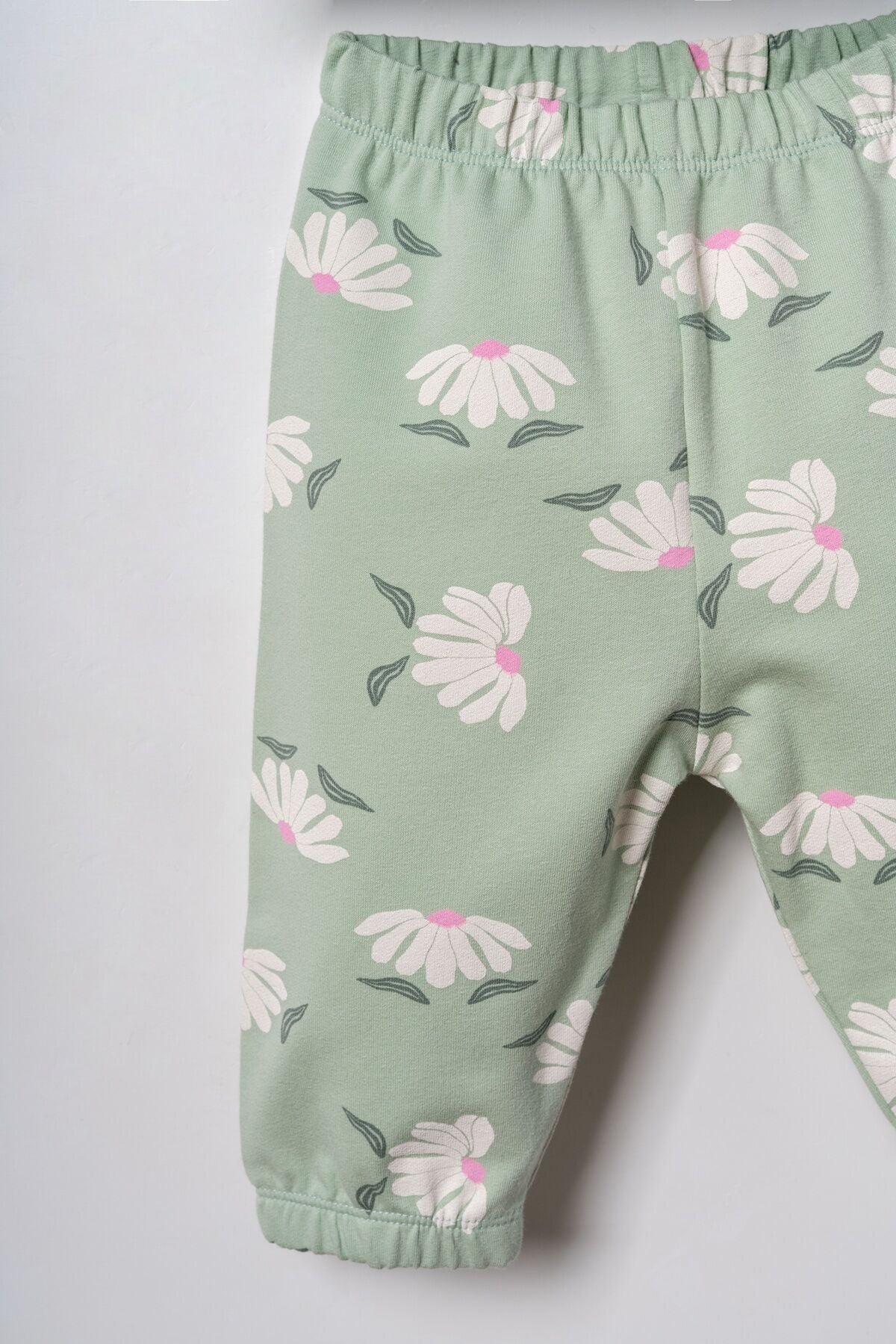 U.S. Polo Assn. Nakışlı Kız Bebek Yeşil Uzun Kol Pijama Takım USB3259-C-V1