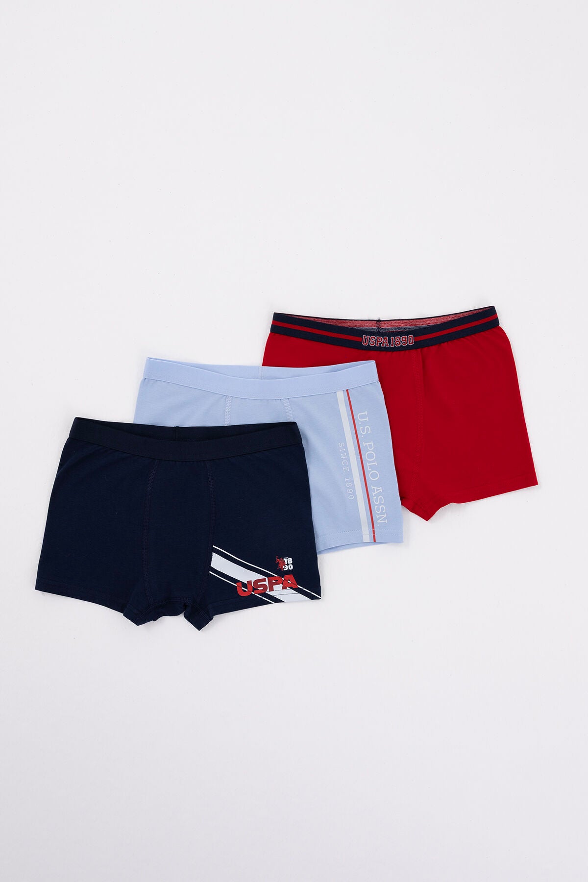 U.S. Polo Assn. Erkek Çocuk Pigment Baskılı Yazlık Regular Fit Mavi Boxer US2113-C-V1 Ürün ana görseli
