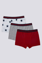 U.S. Polo Assn. Erkek Çocuk Pigment Baskılı Kışlık Regular Fit Beyaz Boxer US1378-C-V1