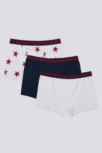 U.S. Polo Assn. Erkek Çocuk Pigment Baskılı Kışlık Regular Fit Beyaz Boxer US1378-C-V2