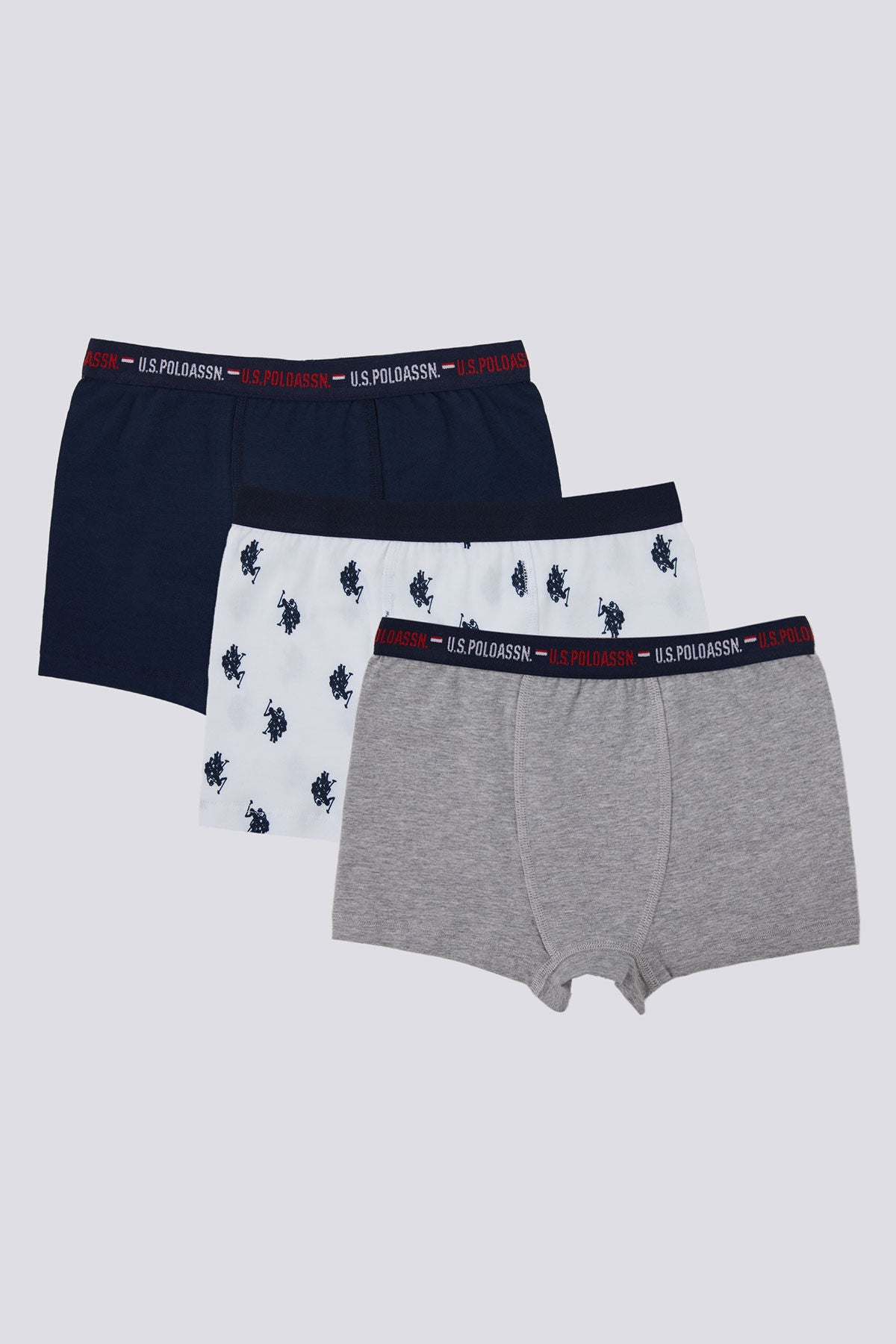 U.S. Polo Assn. Erkek Çocuk Pigment Baskılı Kışlık Regular Fit Lacivert Boxer US1374-C-V1 Ürün ana görseli