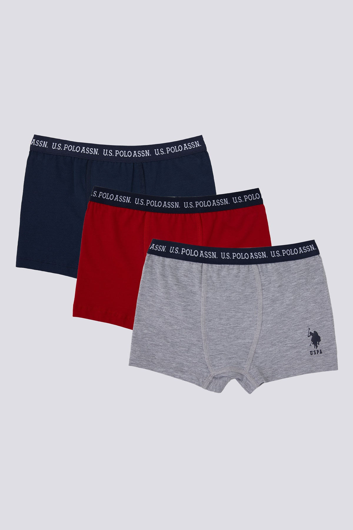U.S. Polo Assn. Erkek Çocuk Pigment Baskılı Kışlık Regular Fit Krem Boxer US1371-C-V1 Ürün ana görseli
