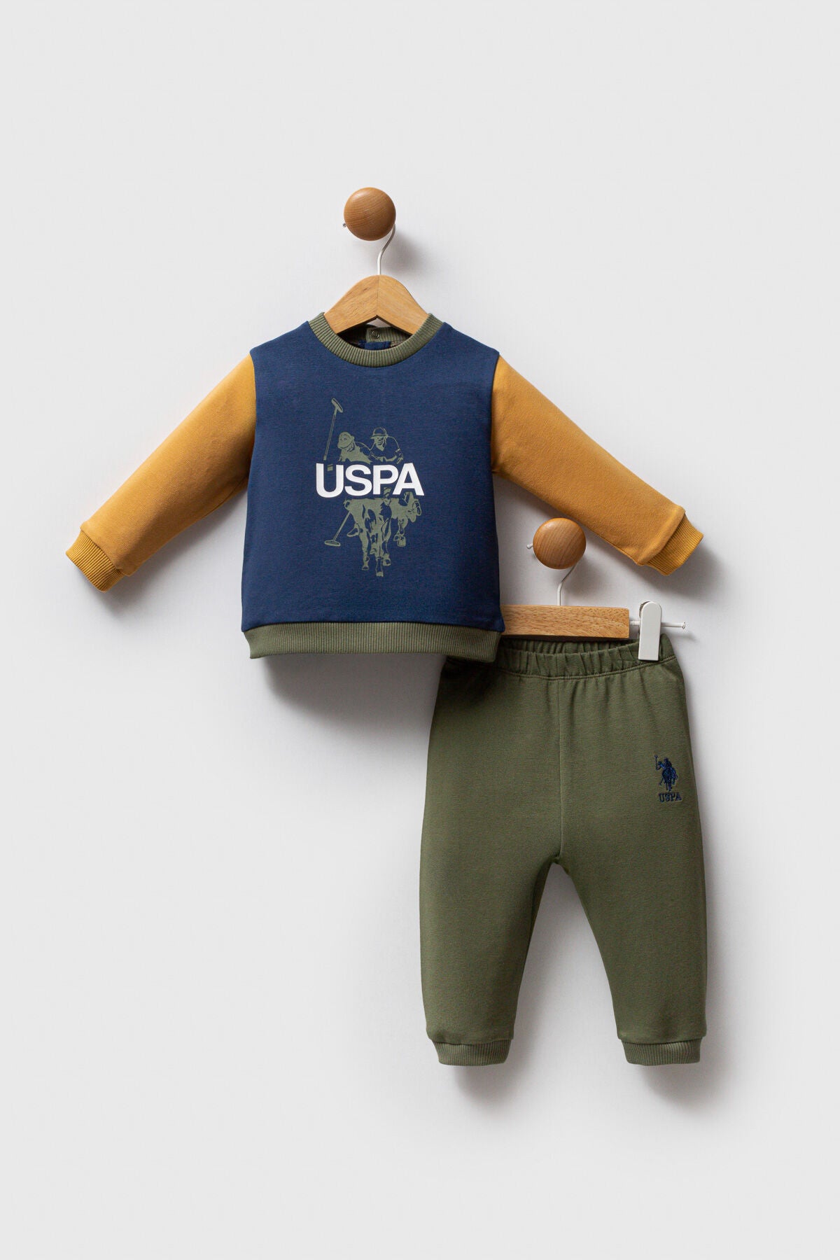 U.S. Polo Assn. Erkek Bebek Kışlık Regular Fit Mavi Bebek Takımı USB2572-C-V2 Ürün ana görseli