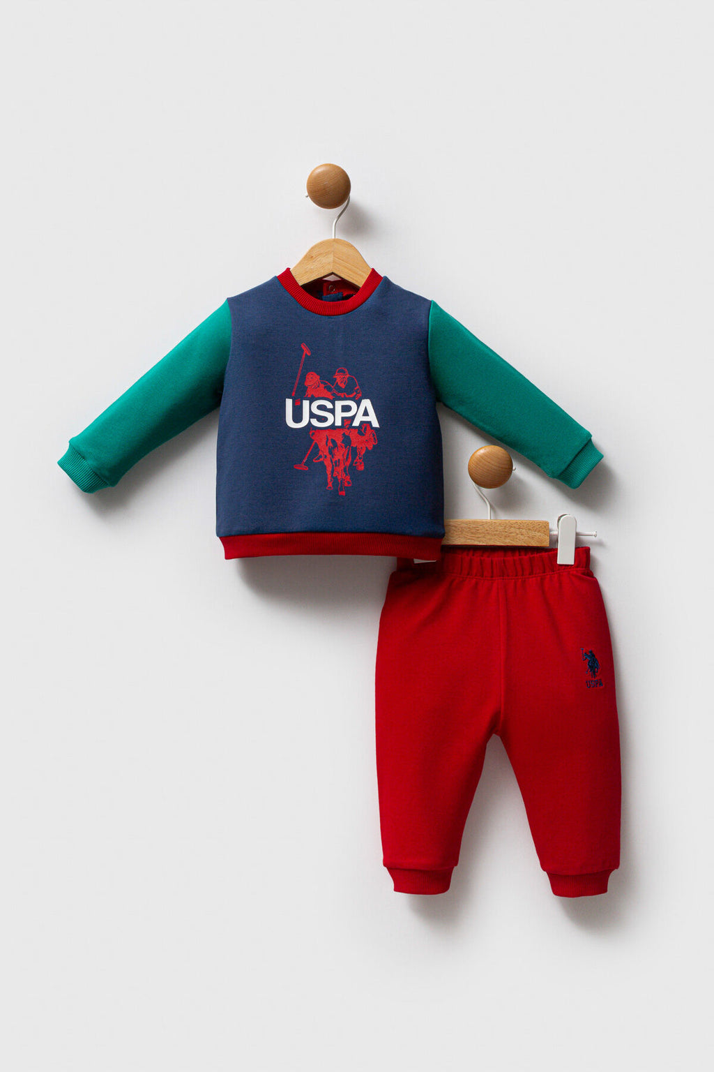 U.S. Polo Assn. Erkek Bebek Kışlık Regular Fit Mavi Bebek Takımı USB2572-C-V1
