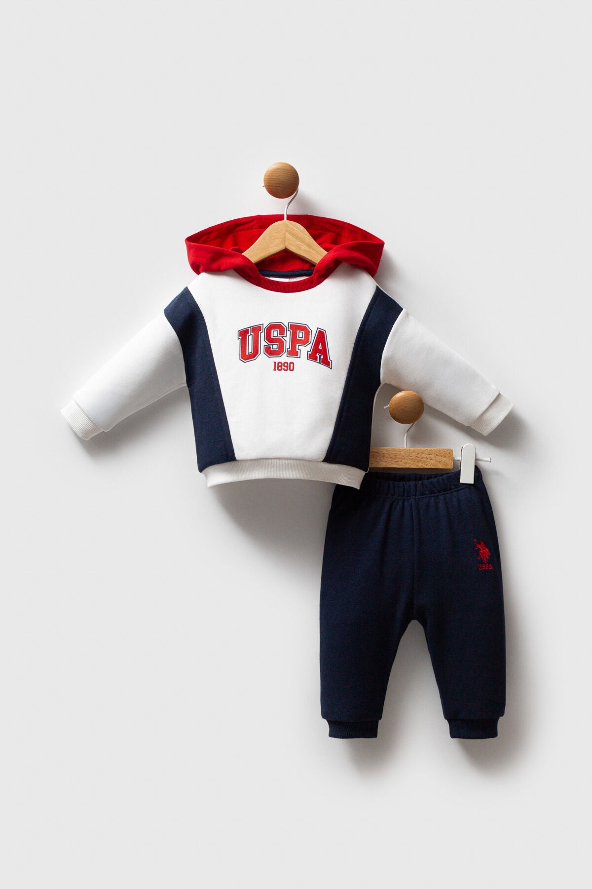 U.S. Polo Assn. Erkek Bebek Kışlık Regular Fit Beyaz Bebek Takımı USB2565-C-V1 Ürün ana görseli