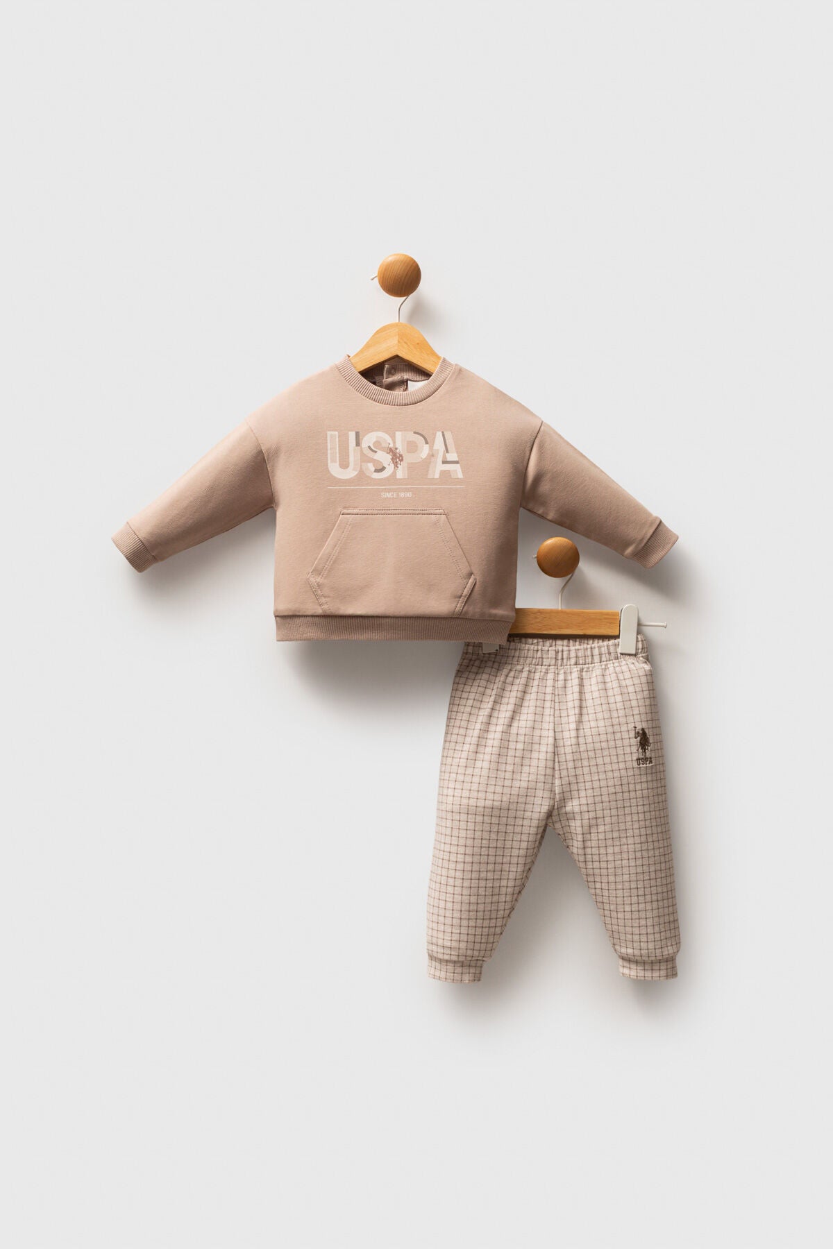 U.S. Polo Assn. Erkek Bebek Kışlık Regular Fit Kahverengi Bebek Takımı USB2578-C-V1 Ürün ana görseli