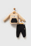U.S. Polo Assn. Erkek Bebek Kýþlýk Regular Fit Krem Bebek Takýmý USB2545-C-V1