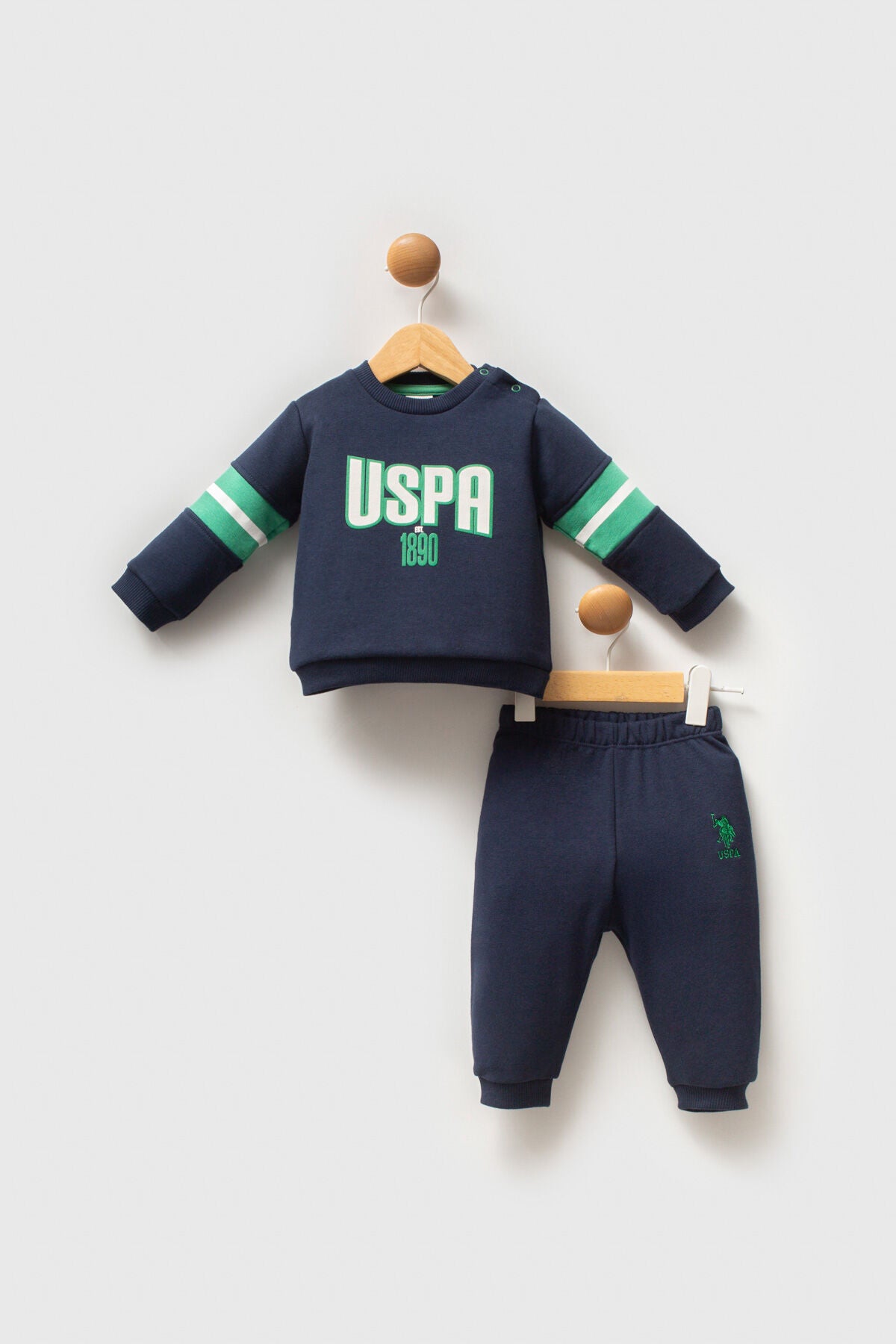 U.S. Polo Assn. Erkek Bebek Kışlık Regular Fit Lacivert Bebek Takımı USB2550-C-V1
