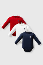 U.S.POLO ASSN ERKEK BEBEK 3LÜ BODY SET
