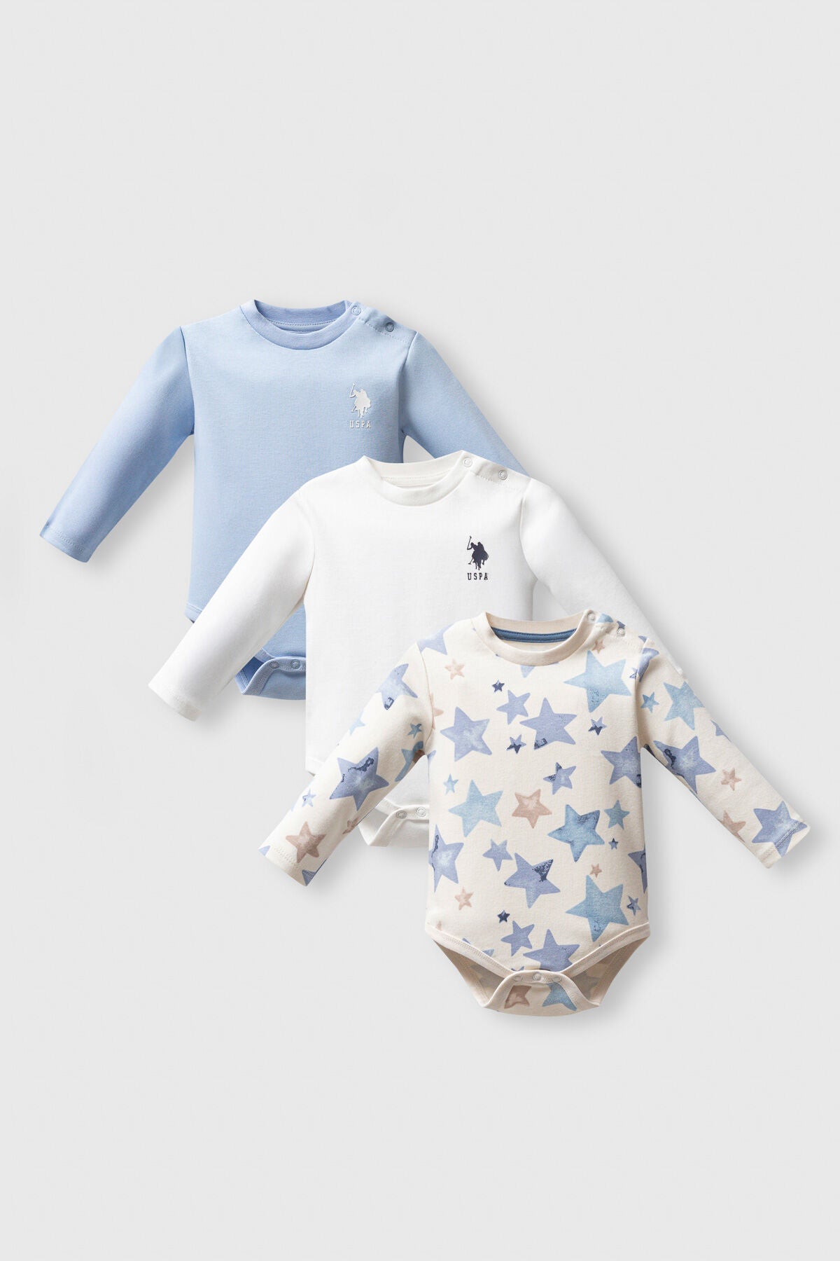 U.S. Polo Assn. Erkek Bebek Kışlık Regular Fit Mavi Badi USB2525-C-V1
