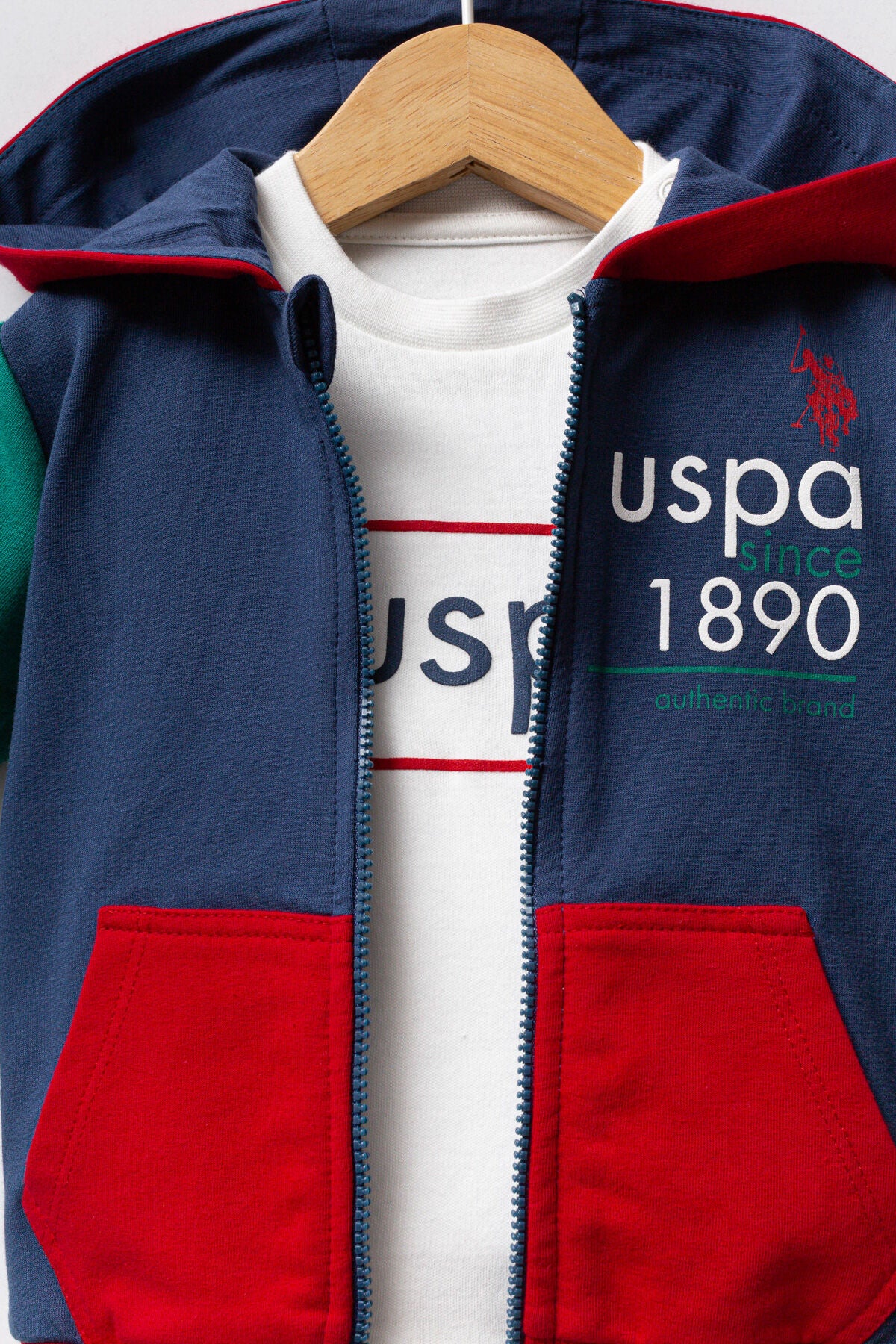 U.S. Polo Assn. Erkek Bebek Kışlık Regular Fit Mavi Bebek Takımı USB2574-C-V1 Ürün ikincil görseli