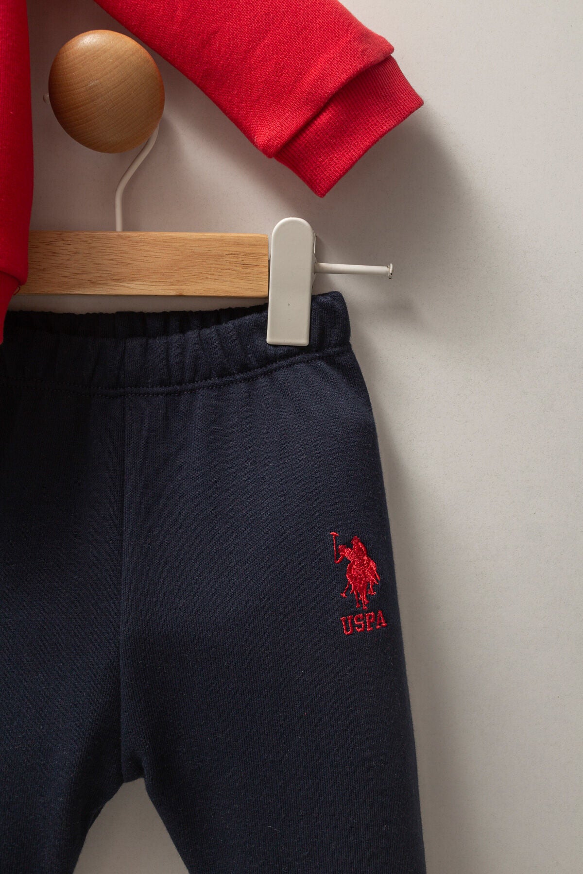 U.S. Polo Assn. Erkek Bebek Kışlık Regular Fit Kırmızı Bebek Takımı USB2566-C-V1