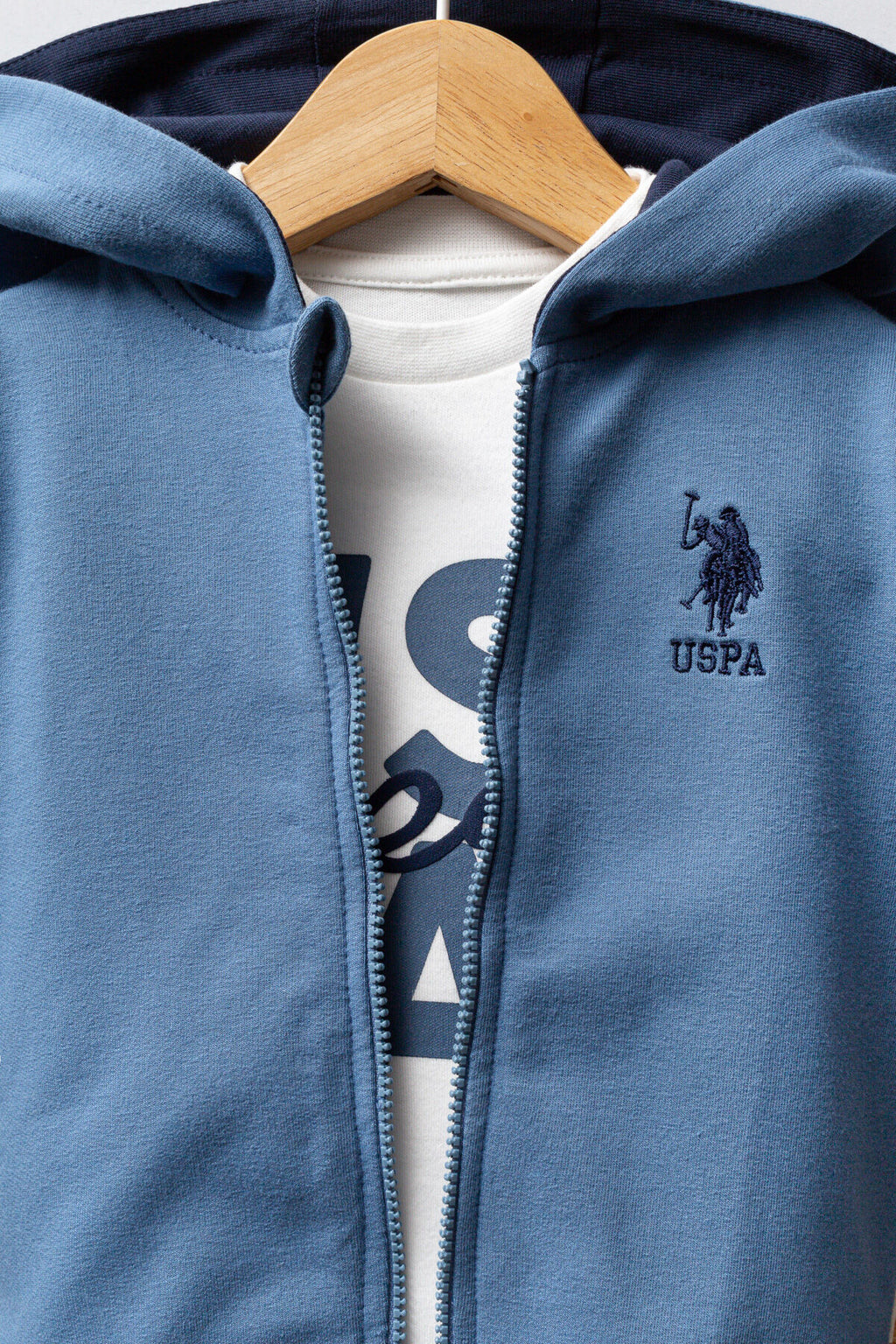 U.S. Polo Assn. Erkek Bebek Kışlık Regular Fit Mavi Bebek Takımı USB2558-C-V2