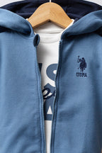 U.S. Polo Assn. Erkek Bebek Kışlık Regular Fit Mavi Bebek Takımı USB2558-C-V2
