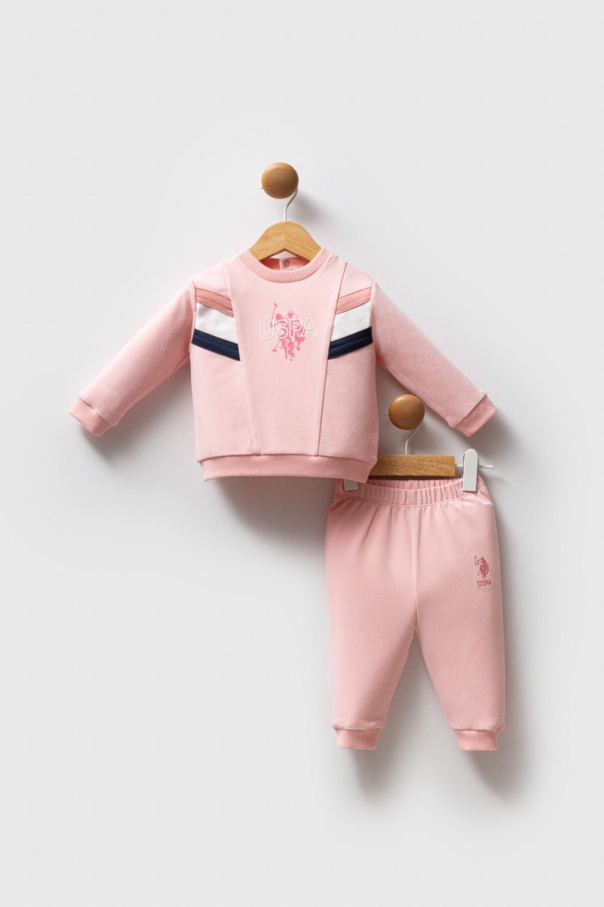 U.S. Polo Assn. Kız Bebek Kışlık Regular Fit Pembe Bebek Takımı USB2755-C-V1 Ürün ana görseli
