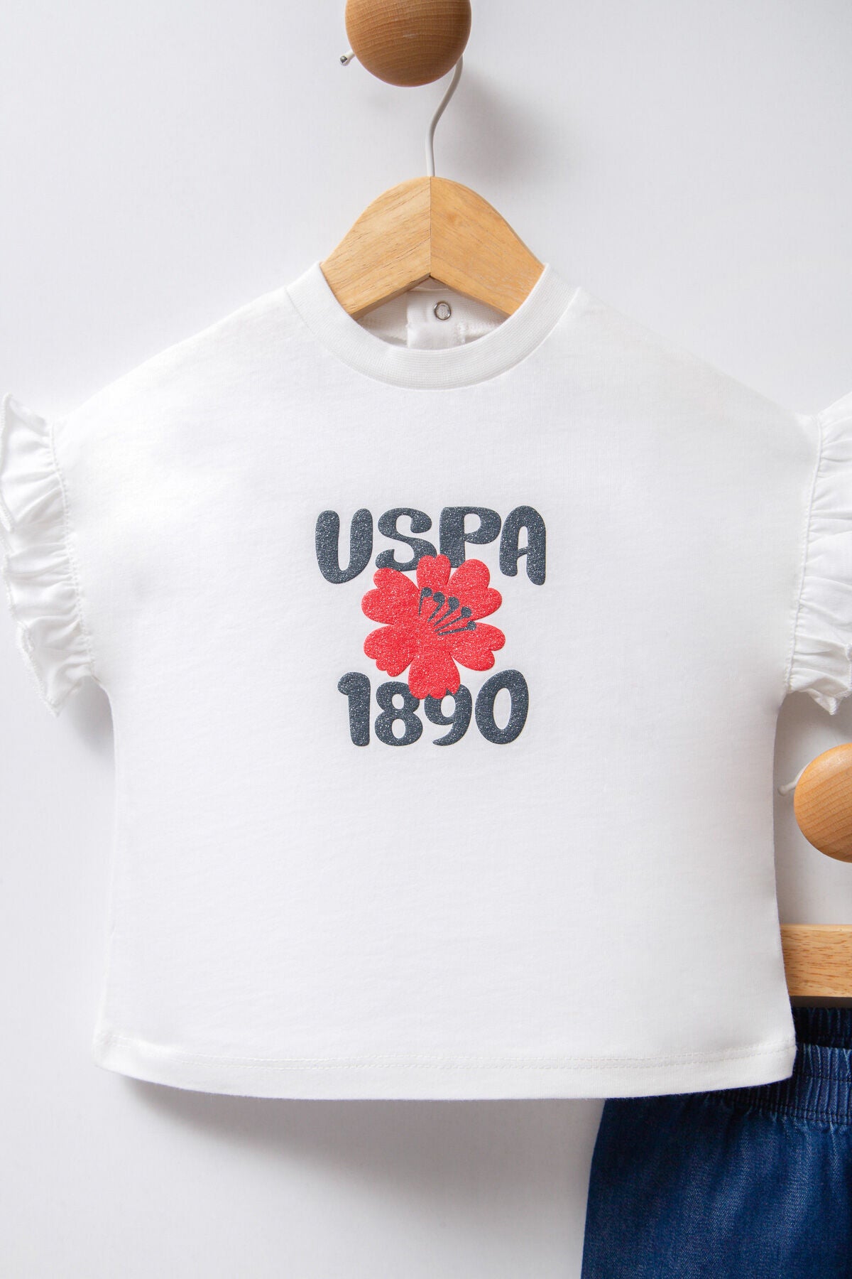 U.S. Polo Assn. Kız Bebek Beyaz Bebek Takım Ürün ikincil görseli
