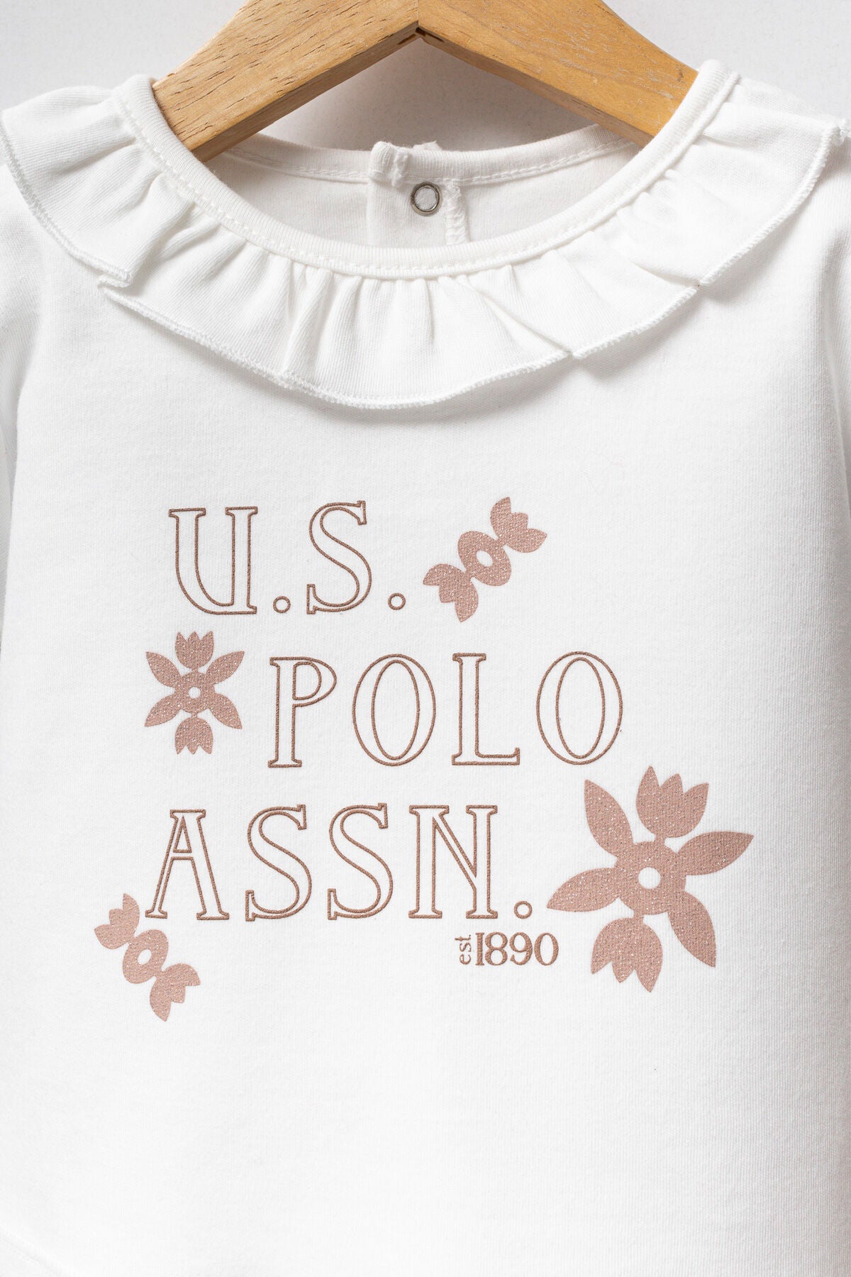 U.S. Polo Assn. Kız Bebek Kışlık Regular Fit Beyaz Bebek Takımı USB2722-C-V1 Ürün ikincil görseli