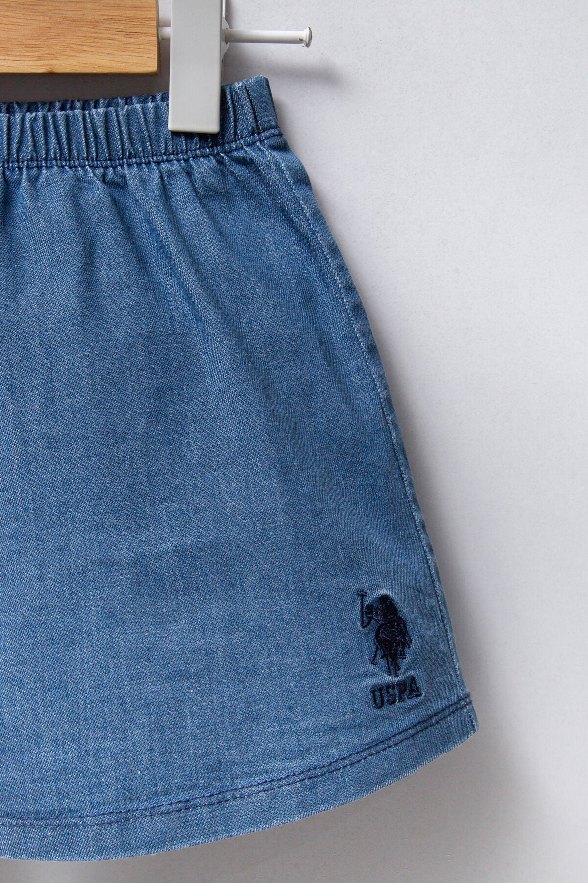 U.S. Polo Assn. Kız Bebek Kırmızı Regular Fit Bisiklet Yaka Denim Takım USB2462-C-V1