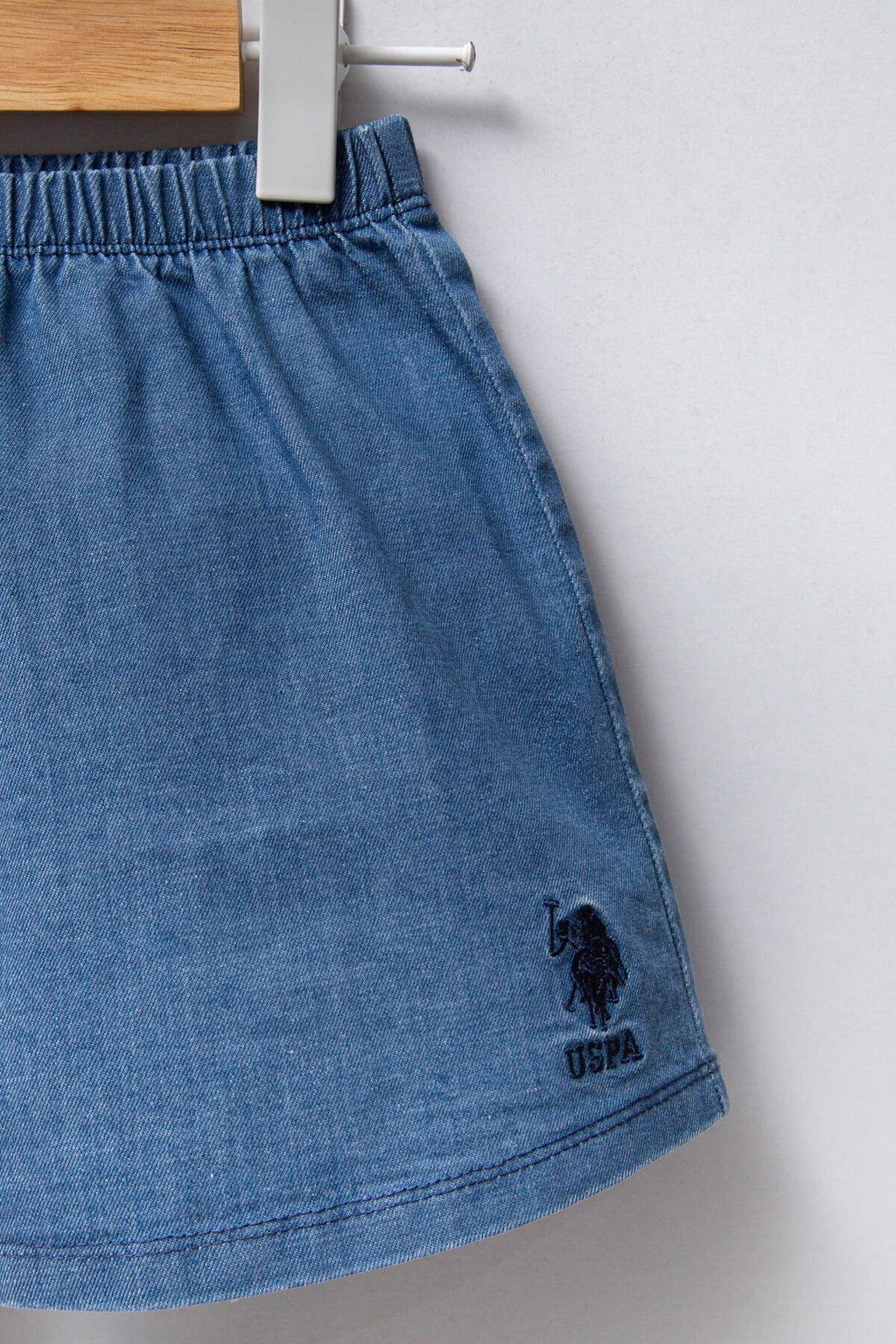 U.S. Polo Assn. Kız Bebek Kırmızı Regular Fit Bisiklet Yaka Denim Takım USB2462-C-V1
