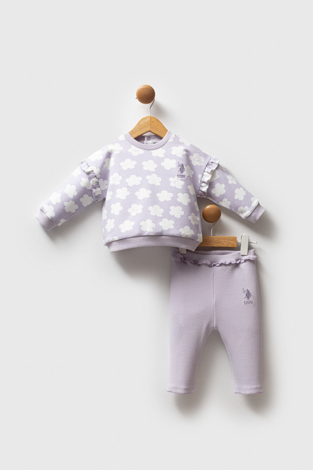U.S.POLO ASSN KIZ BEBEK 2Lİ TAKIM