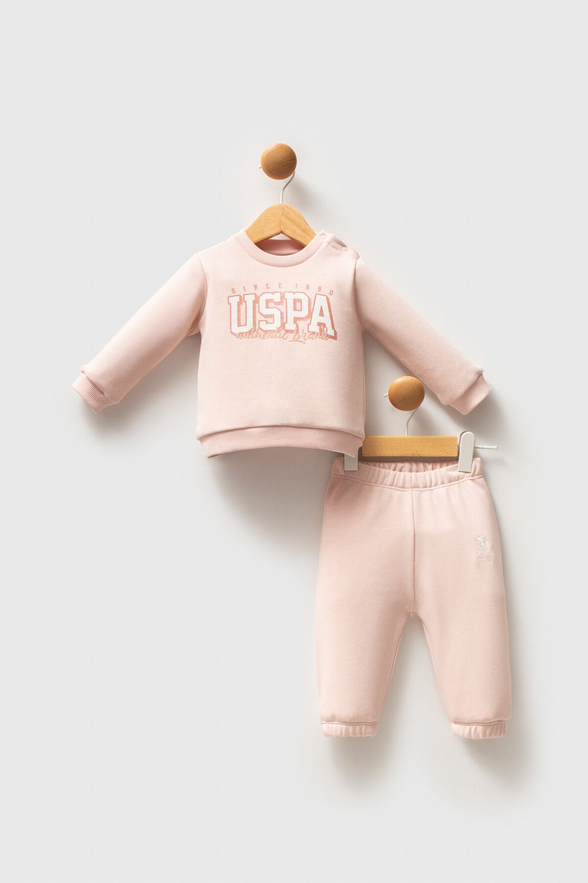 U.S. Polo Assn. Kız Bebek Kışlık Regular Fit Pembe Bebek Takımı USB2742-C-V1 Ürün ana görseli