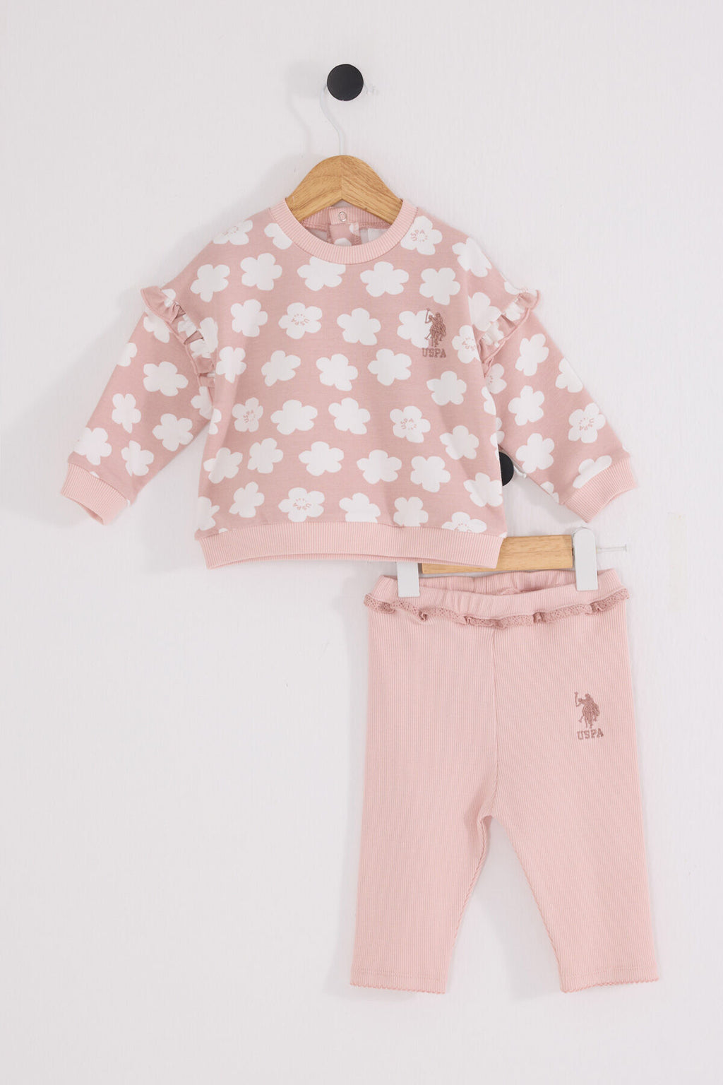 U.S.POLO ASSN KIZ BEBEK 2Lİ TAKIM